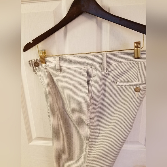 GAP Women's Girlfriend Khaki Ankle Stretch Pants Stripes Size 10 - Picture 14 of 14